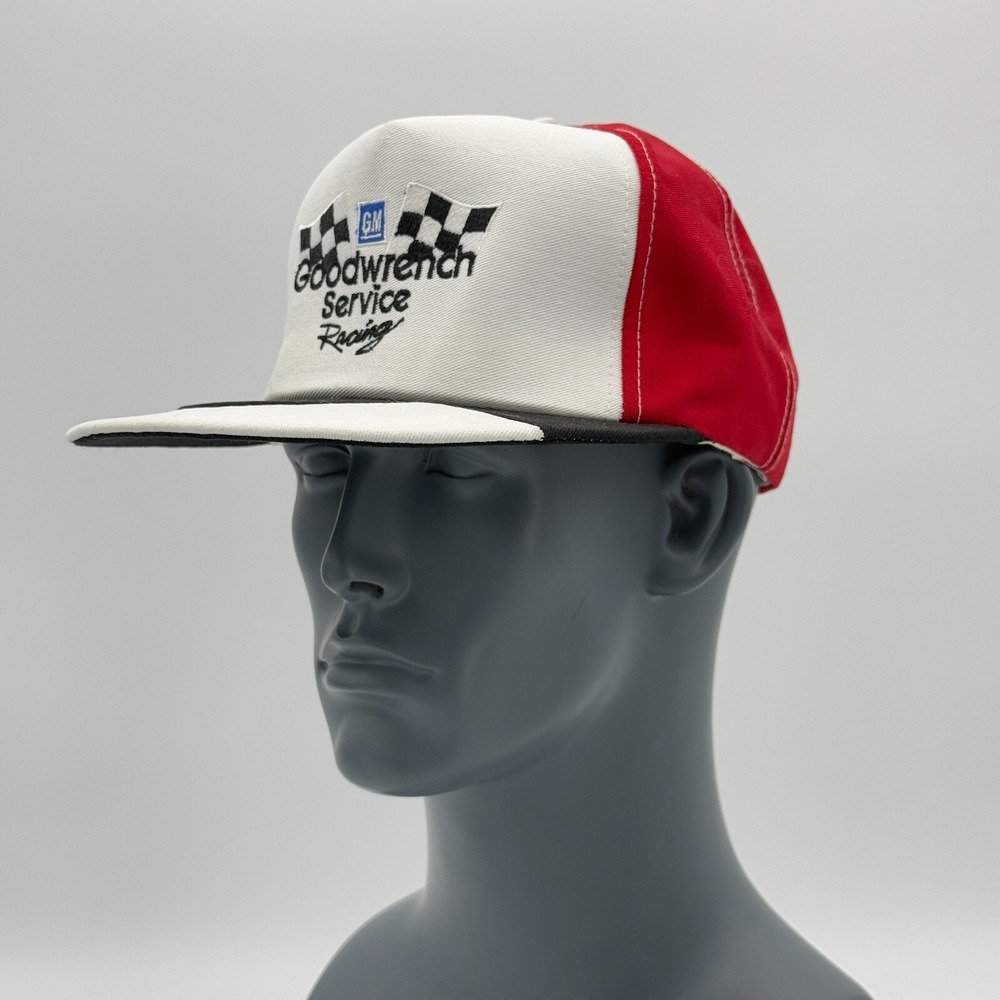 Vintage Goodwrench Racing Hat‎ Snapback GM Dale Earnhardt White Red Black 90s
